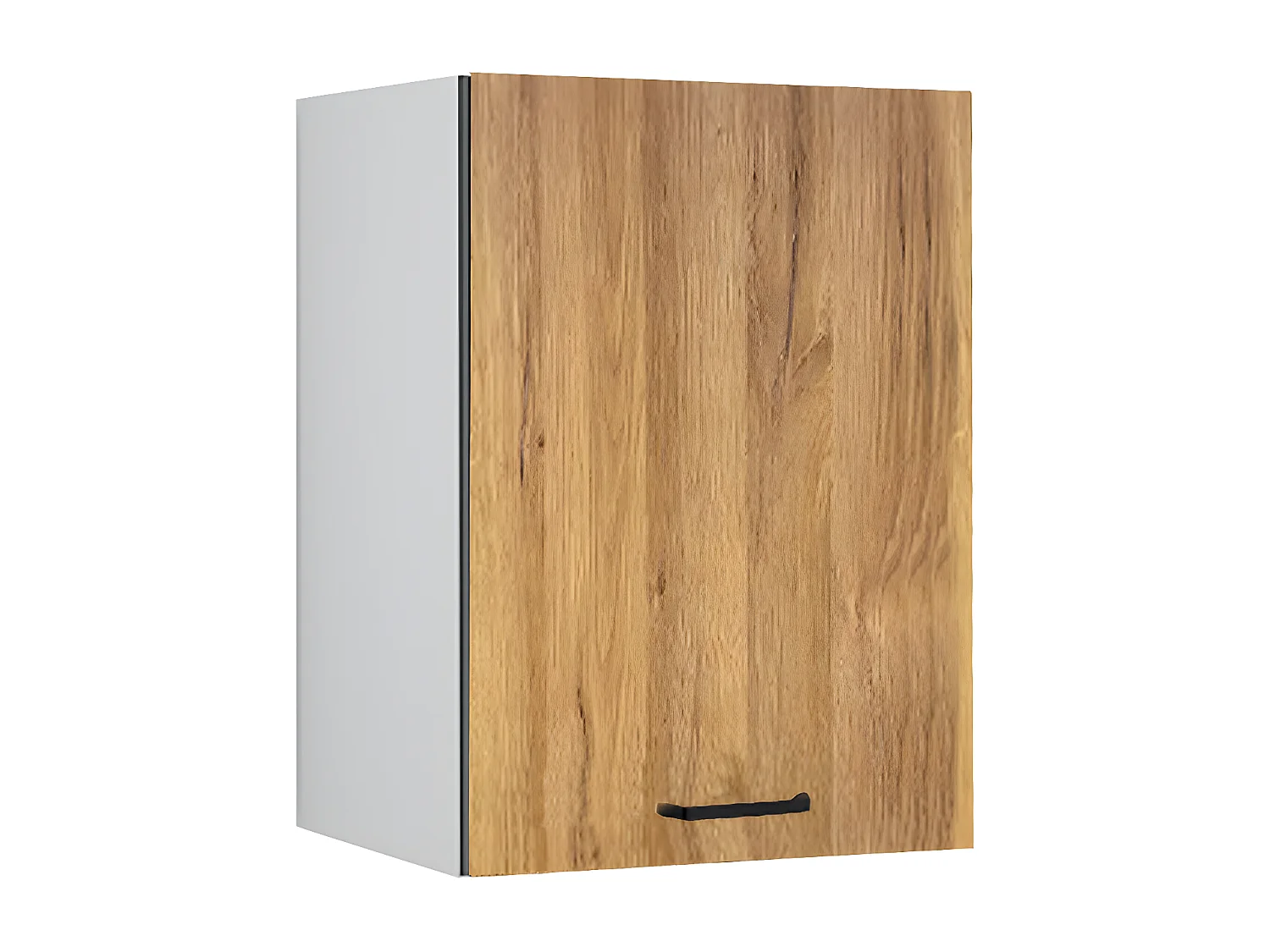 Cozinha completa de canto com plano de trabalho 476 cm natural e preto - TRATTORIA