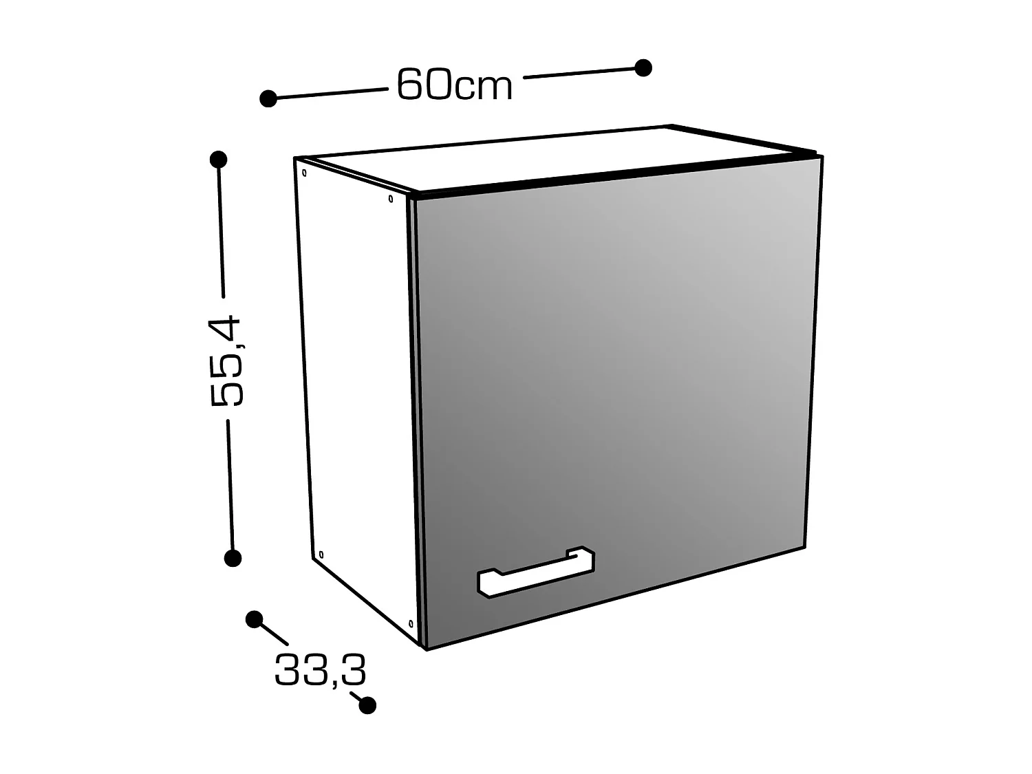 Cozinha completa de canto com plano de trabalho 476 cm natural e preto - TRATTORIA