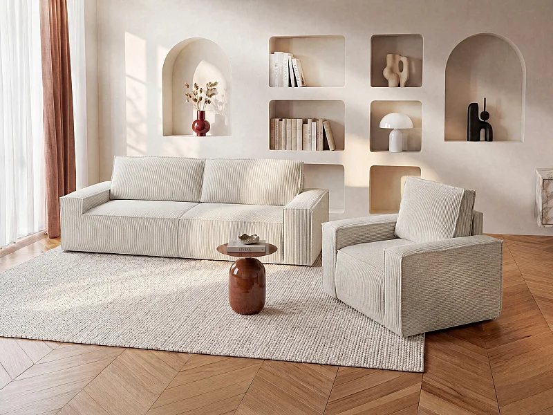 Couchgarnitur mit Sessel Modern
