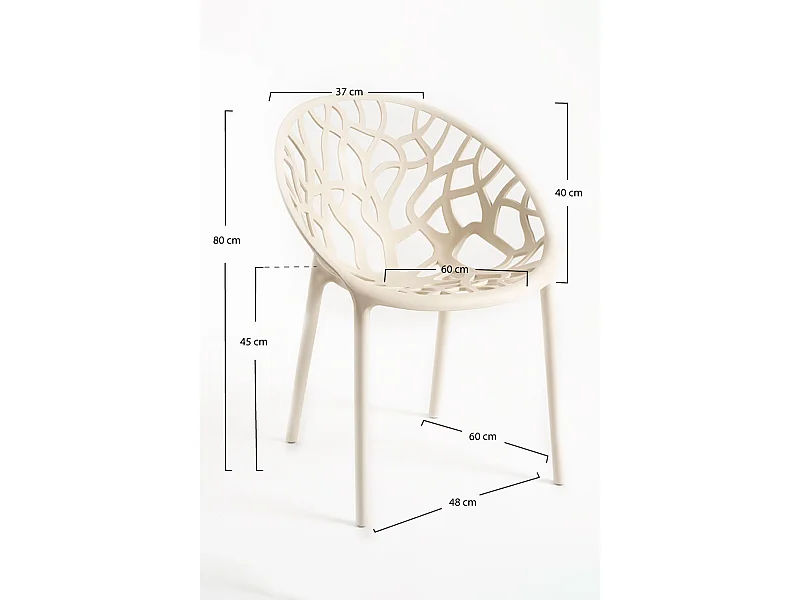 Packs Sillas Jardín - Pack 6 Sillas Nido - Beige