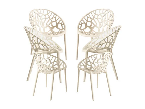 Packs Sillas Jardín - Pack 6 Sillas Nido - Beige