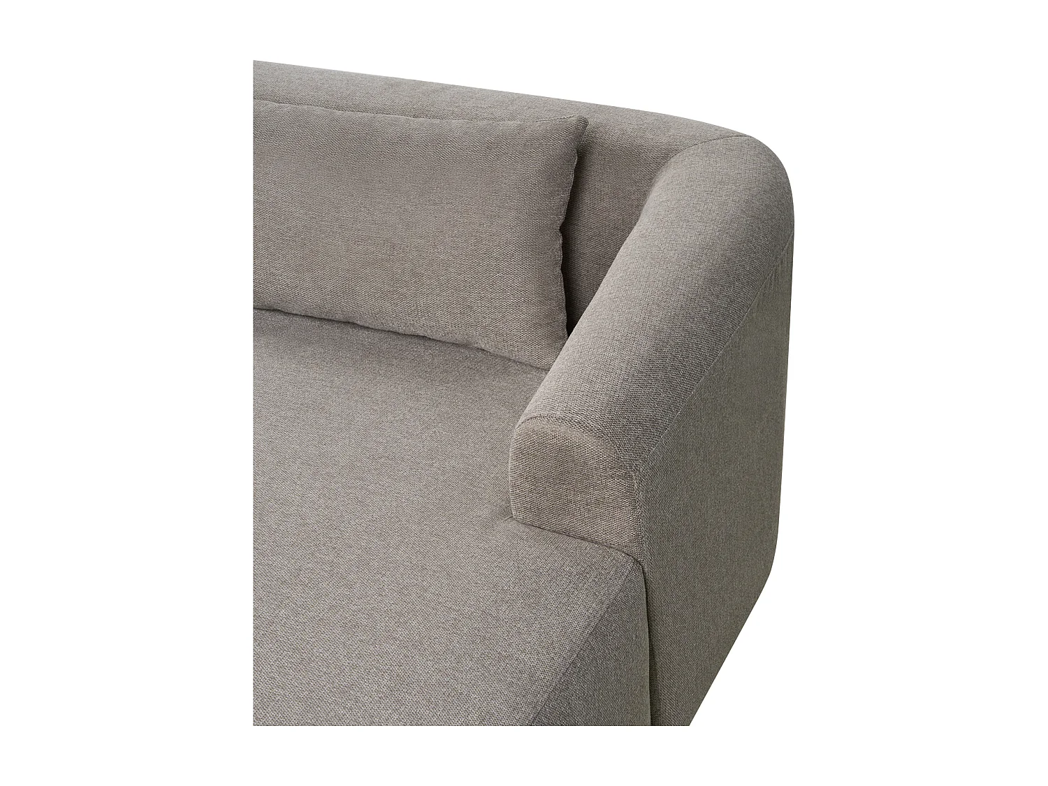 3-Sitzer Ecksofa L-förmig Stoff beige taupe Chaiselongue links 3 Kissen Svansele