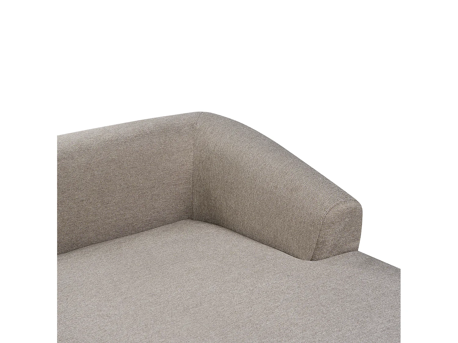 3-Sitzer Ecksofa L-förmig Stoff beige taupe Chaiselongue links 3 Kissen Svansele