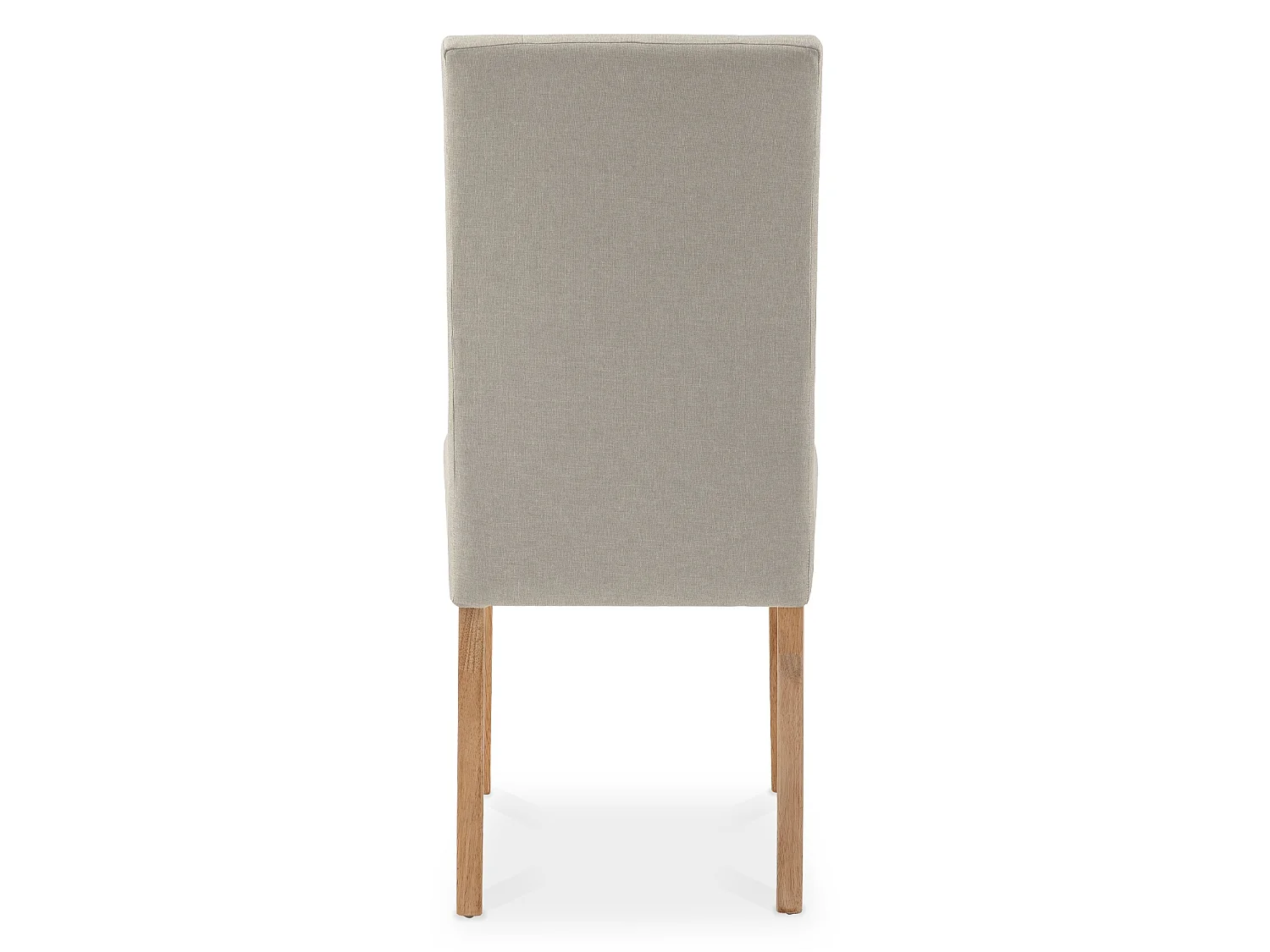 Lot de 4 chaises capitonnées Gaya tissu beige
