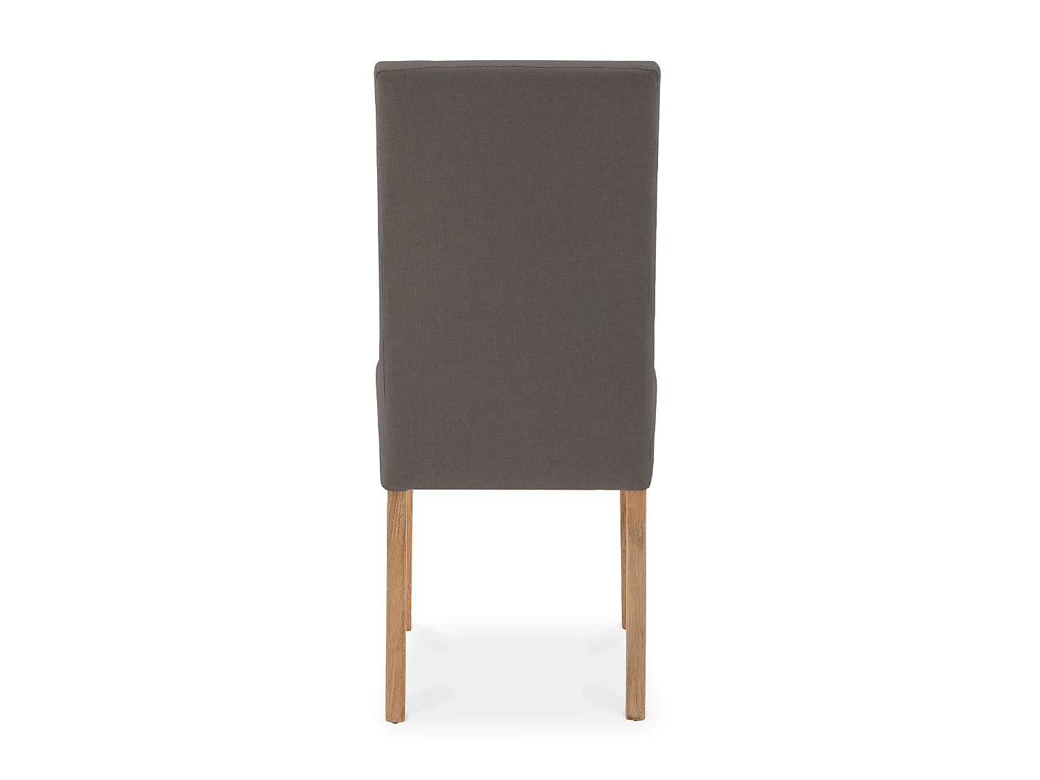 Lot de 6 chaises capitonnées Gaya tissu taupe