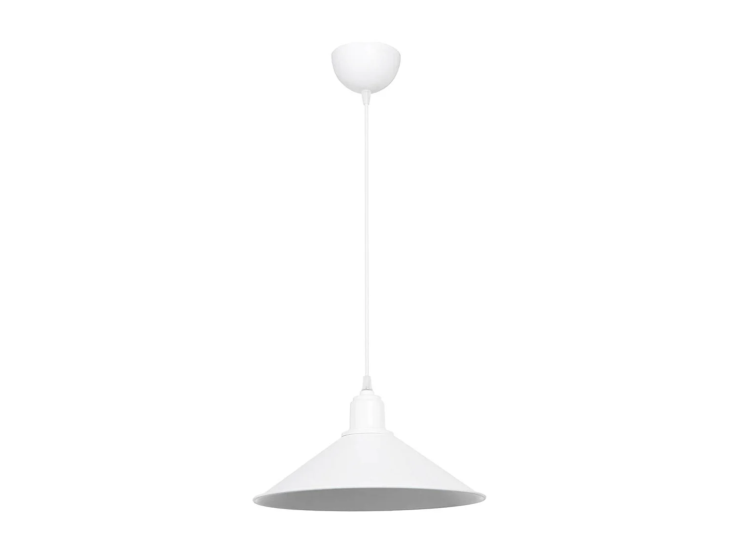 Suspension Hinckley en plastique hauteur 62 cm E27 blanc [lux.pro]