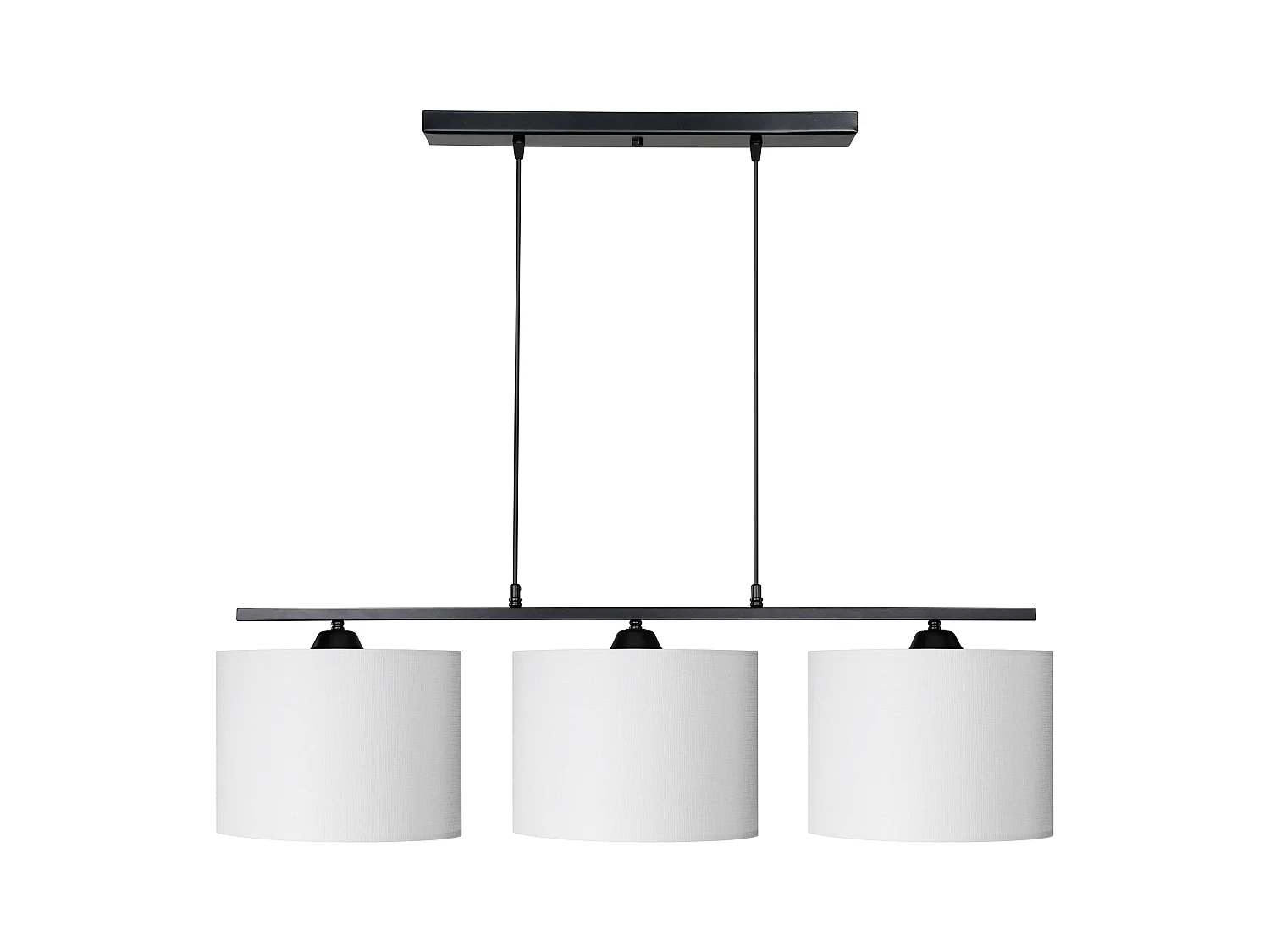 Suspension Horsham 85 x 92,5 cm 3 x E27 noir / blanc [lux.pro]