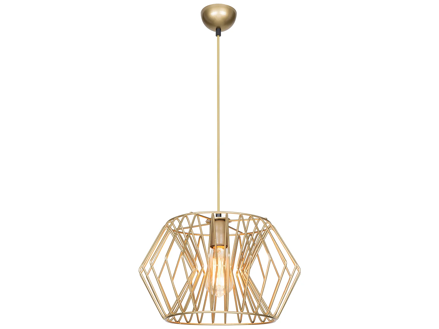 Suspension Bournemouth en métal 76 cm E27 bronze patiné [lux.pro]