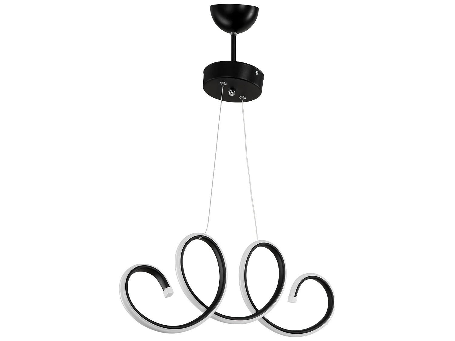 Suspension Durham 67 cm 206 LED noir / blanc [lux.pro]