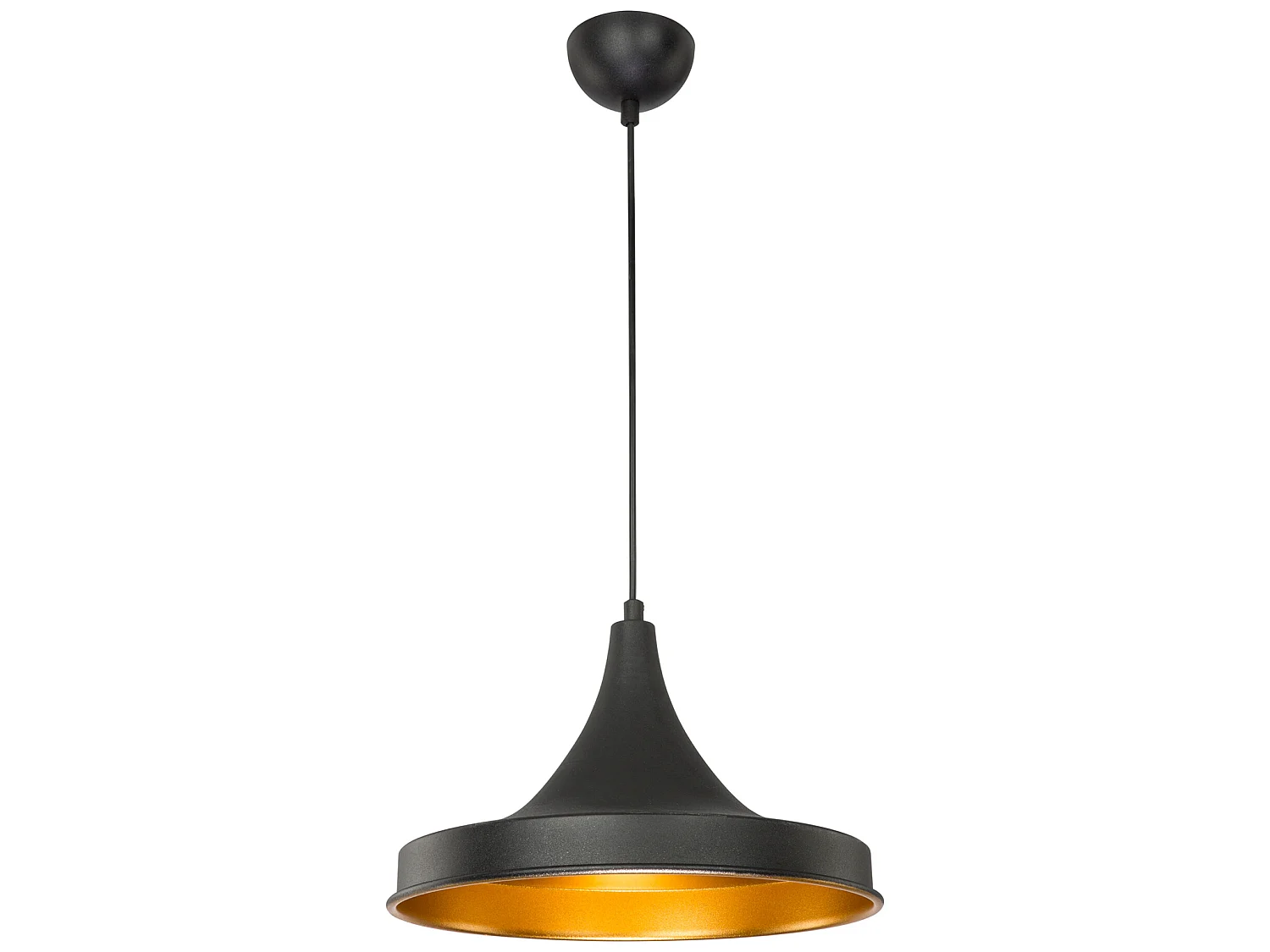 Suspension Bamber Bridge en métal 91 cm E27 noir / laiton [lux.pro]