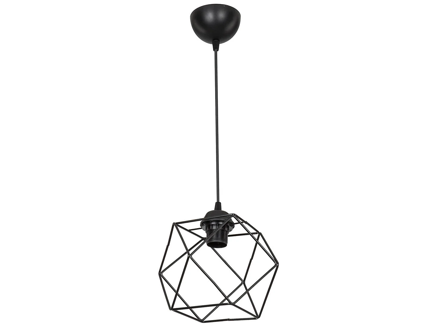 Suspension Brentwood en métal 60 cm E27 noir [lux.pro]