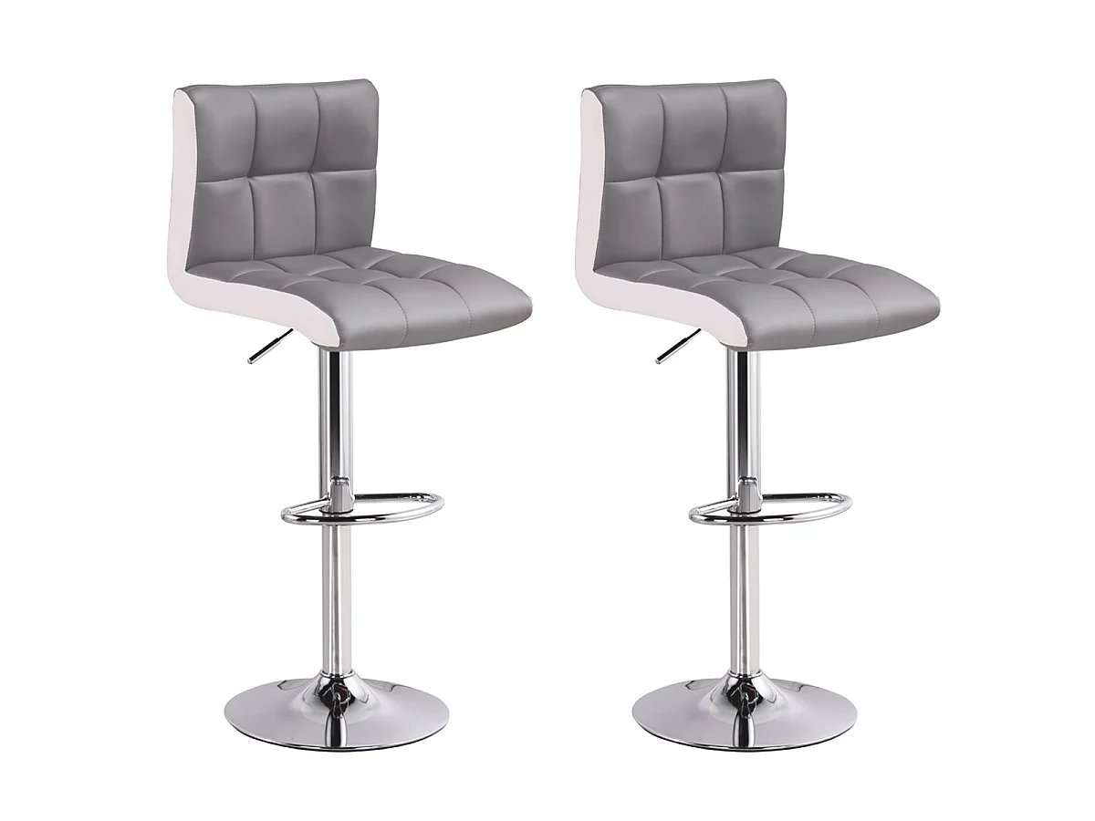 Lot de 2 tabourets de bar Magic Gris