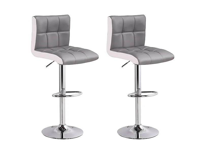 Lot de 2 tabourets de bar Magic Gris