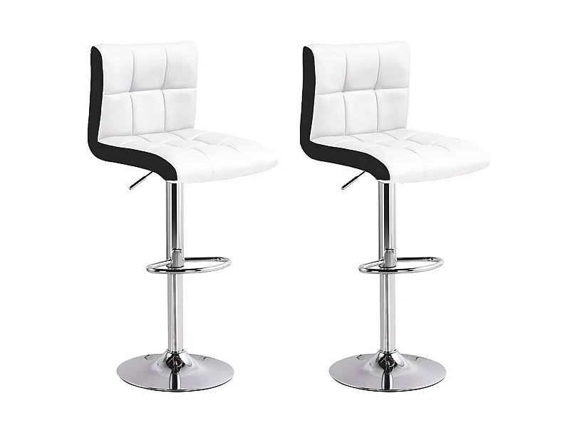 Lot de 2 tabourets de bar Magic Blanc