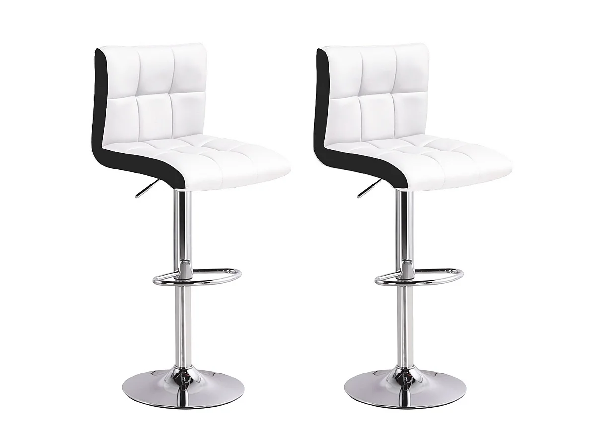 Lot de 2 tabourets de bar Magic Blanc