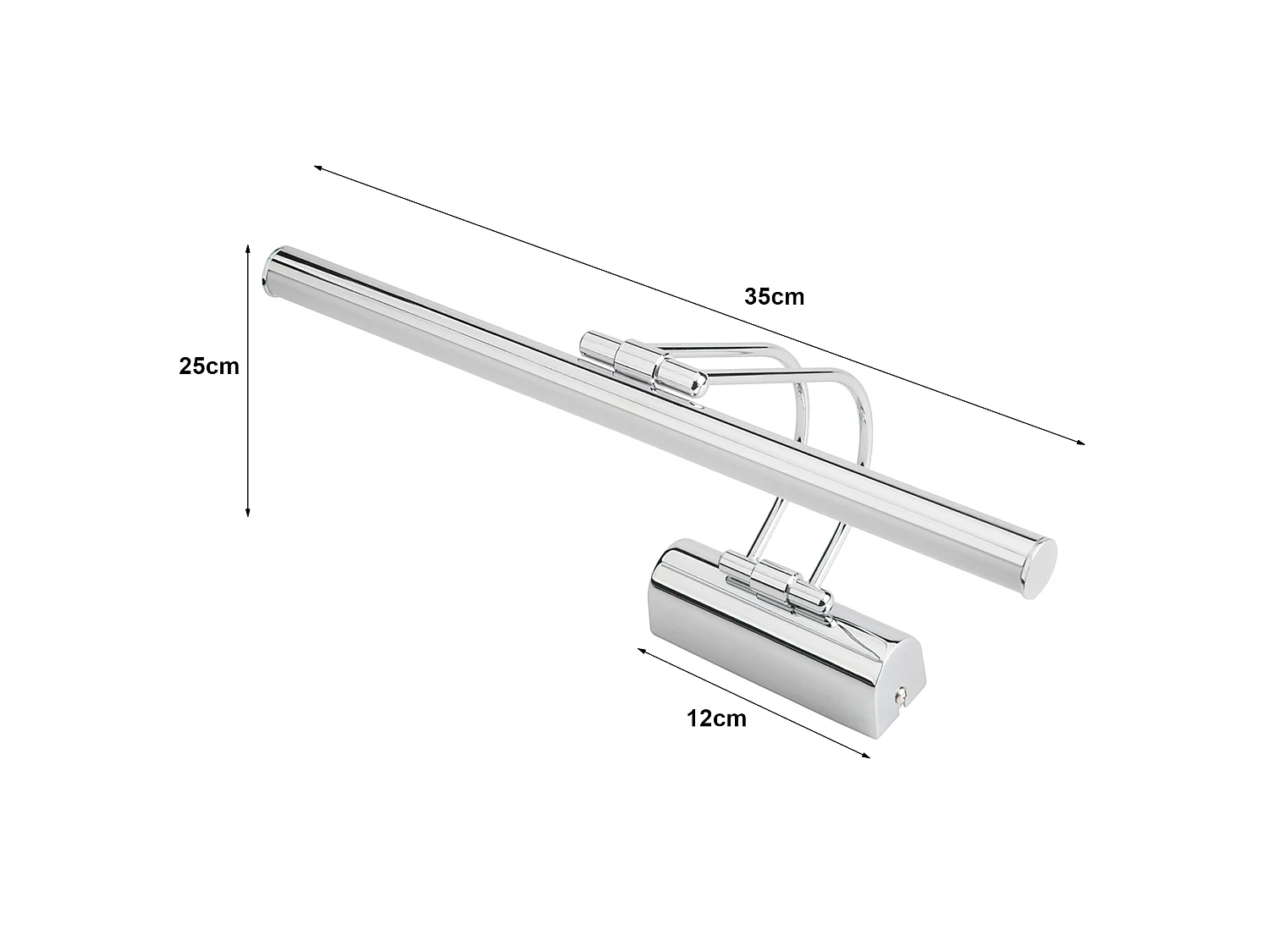 Applique murale Hartlepool en métal 32 LED chrome [lux.pro]