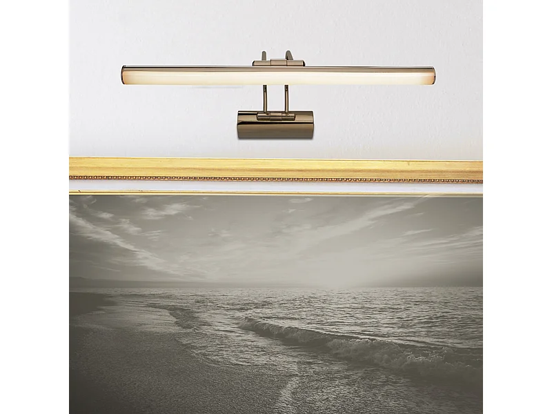 Applique murale Hartlepool en métal 32 LED bronze patiné [lux.pro]