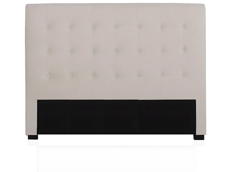 Tête de lit capitonnée Premium Velours 160cm Beige
