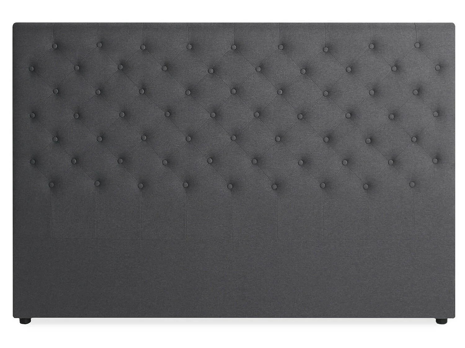 Tête de lit capitonnée Constance 180cm Tissu Gris
