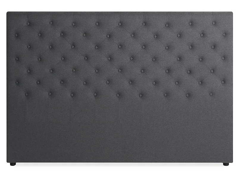 Tête de lit capitonnée Constance 180cm Tissu Gris