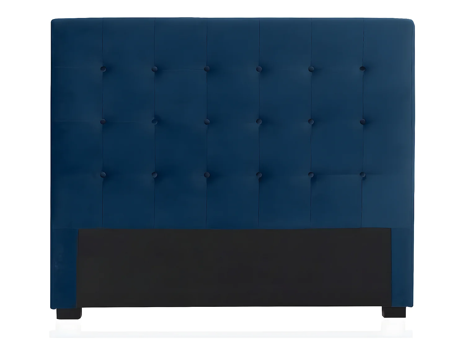 Tête de lit capitonnée Premium Velours 140cm Bleu