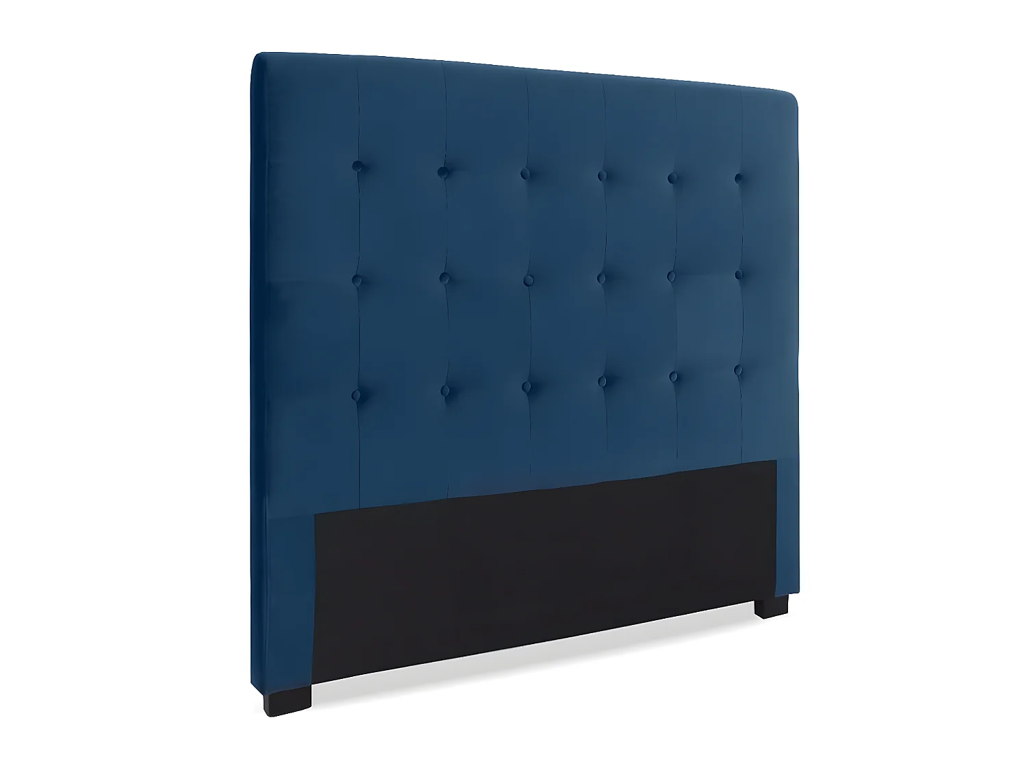 Tête de lit capitonnée Premium Velours 140cm Bleu