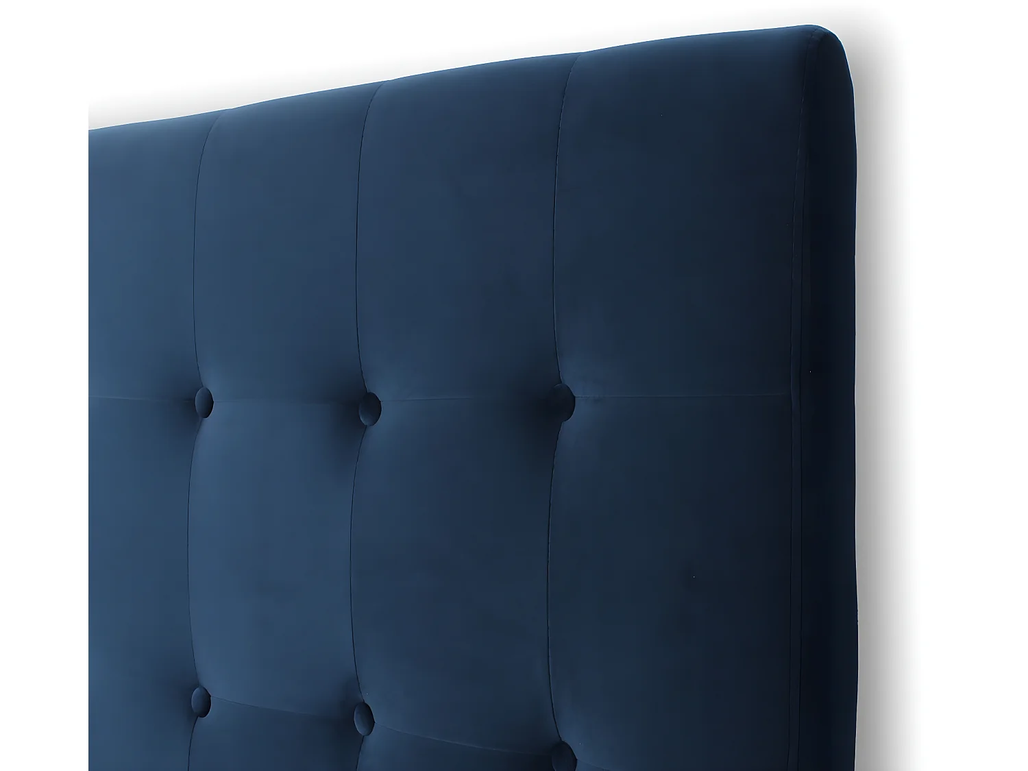 Tête de lit capitonnée Premium Velours 140cm Bleu