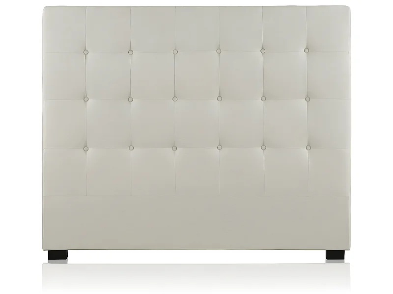 Tête de lit capitonnée Premium Tissu 140cm Beige