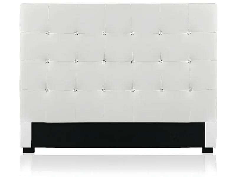 Tête de lit capitonnée Premium 160cm Blanc