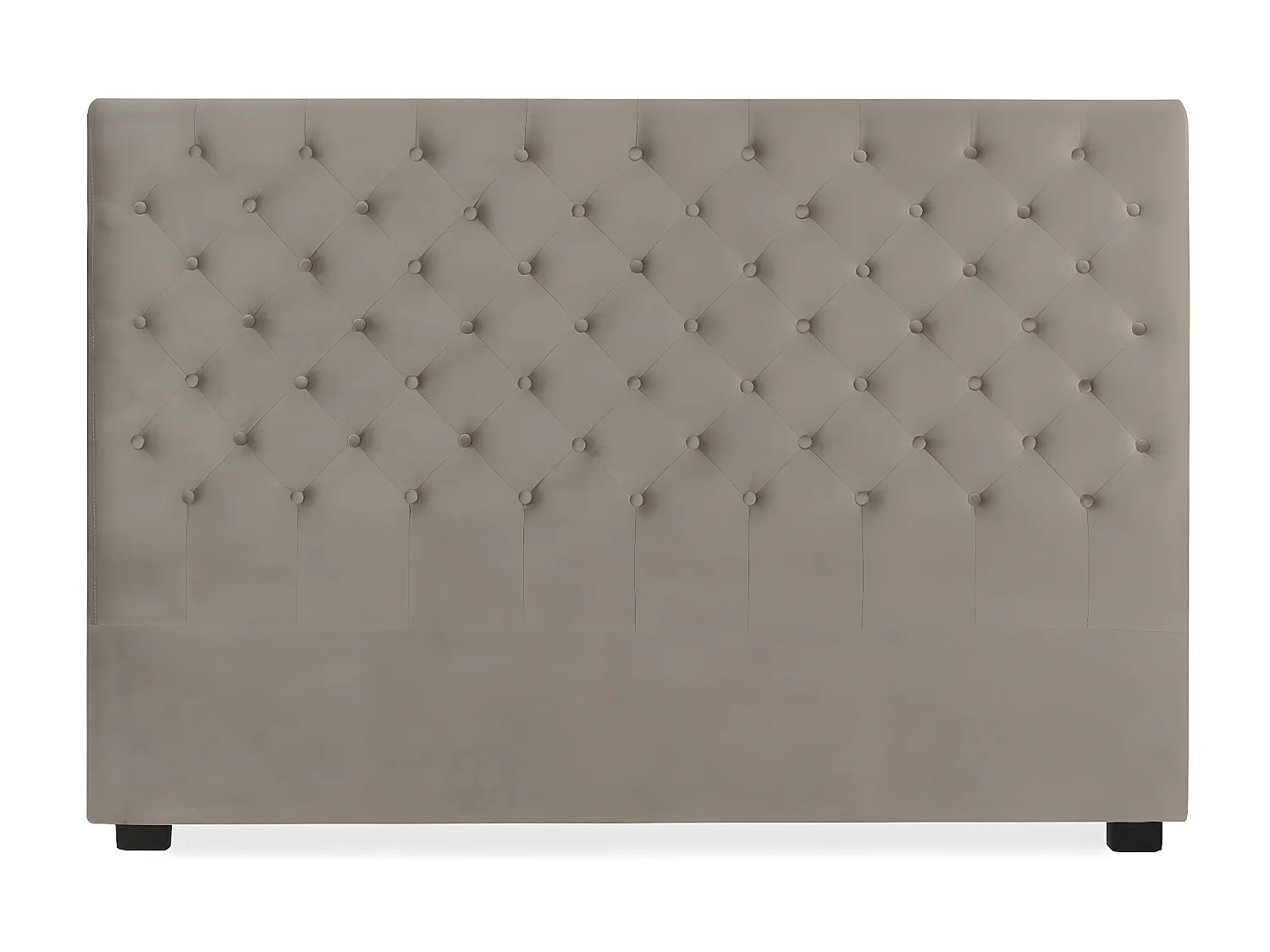 Tête de lit capitonnée Constance 180cm Velours Taupe