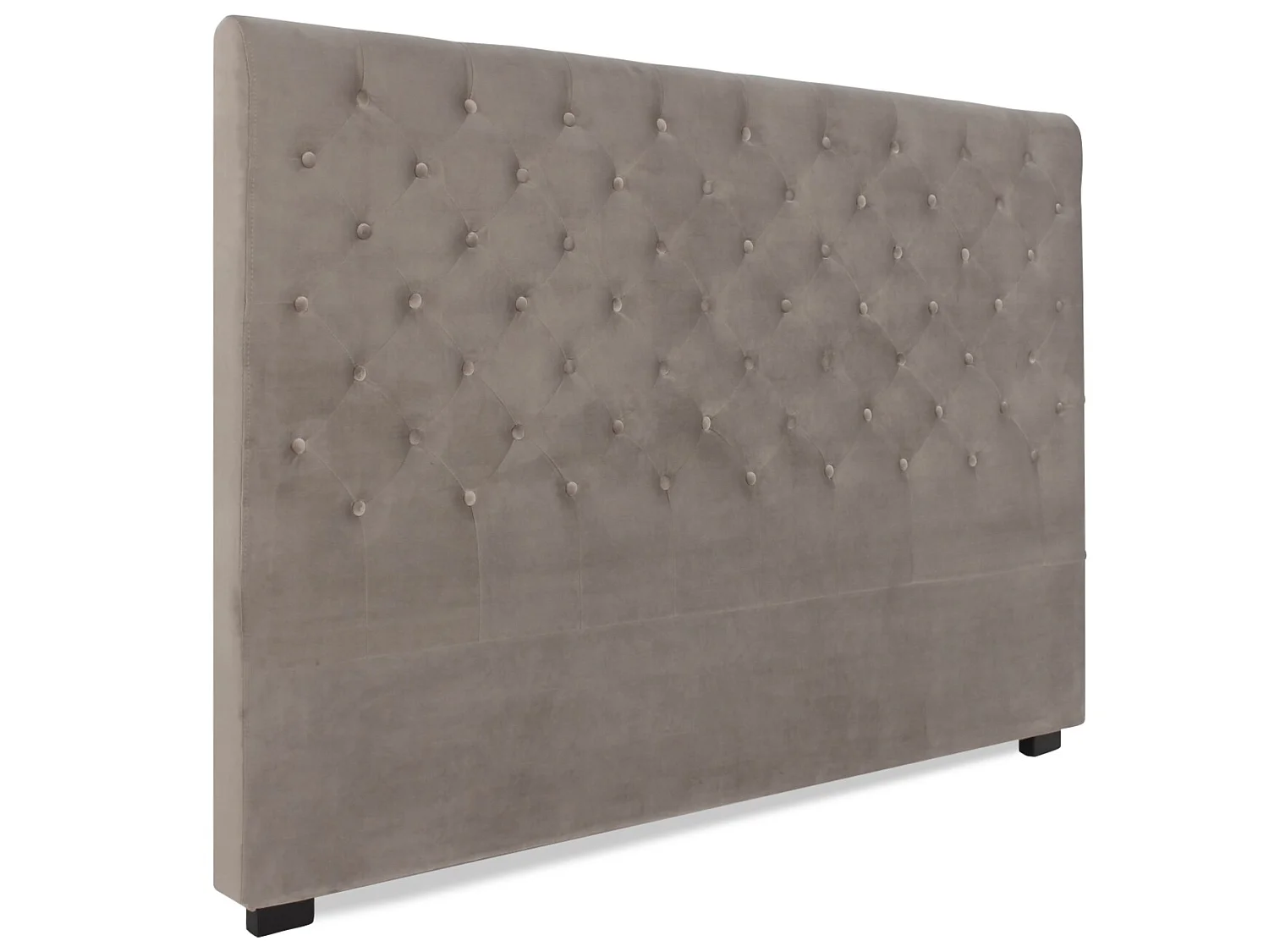 Tête de lit capitonnée Constance 180cm Velours Taupe