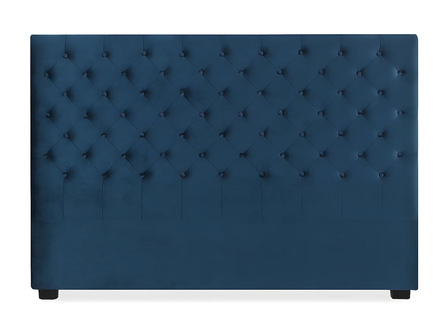 Tête de lit capitonnée Constance 180cm Velours Bleu Foncé