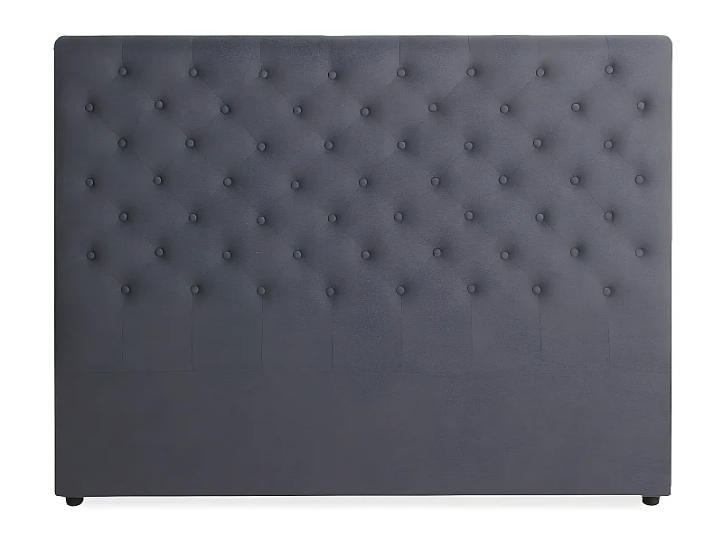 Tête de lit capitonnée Constance 160cm Tissu Gris