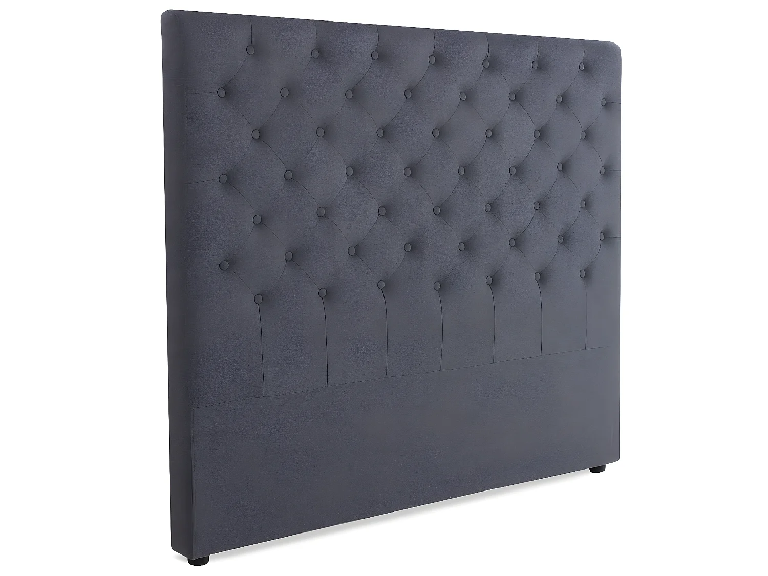 Tête de lit capitonnée Constance 160cm Tissu Gris