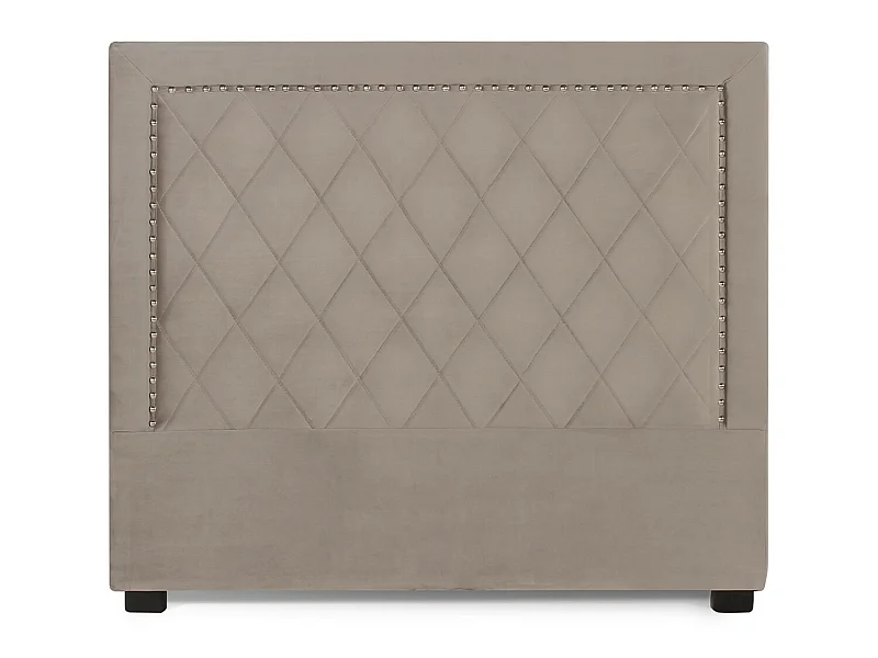 Tête de lit Nolwen Velours Taupe 140cm
