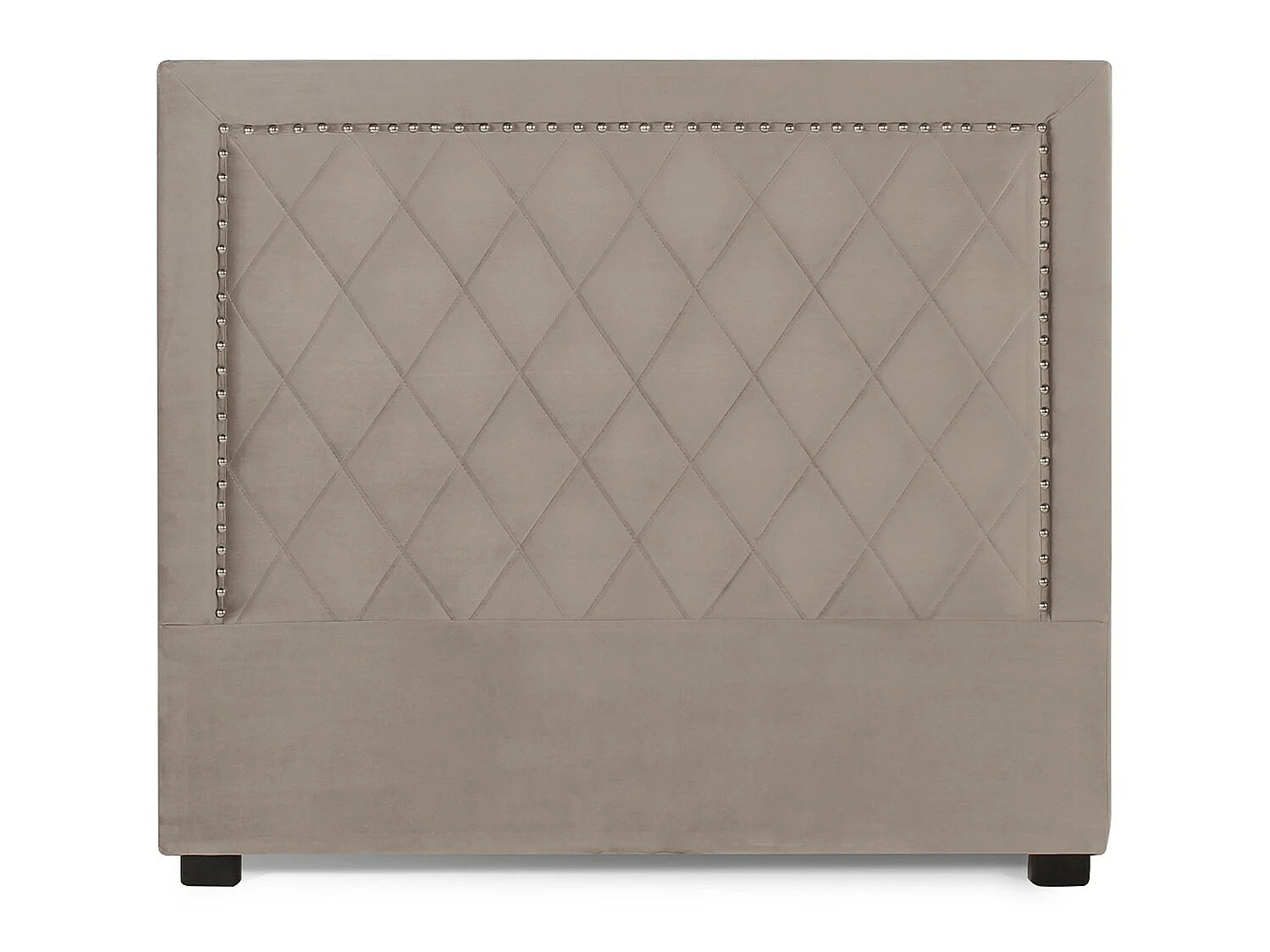 Tête de lit Nolwen Velours Taupe 140cm