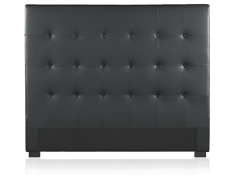 Tête de lit capitonnée Premium 140cm Noir