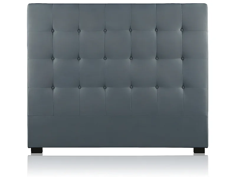 Tête de lit capitonnée Premium Tissu 140cm Gris