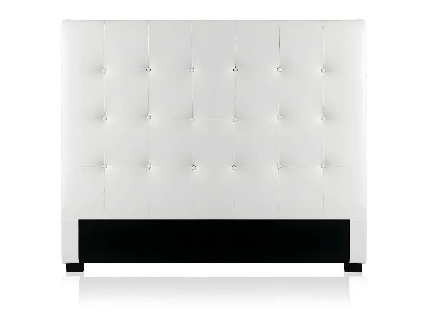 Tête de lit capitonnée Premium 140cm Blanc