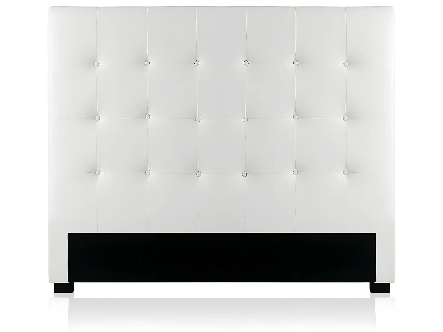 Tête de lit capitonnée Premium 140cm Blanc