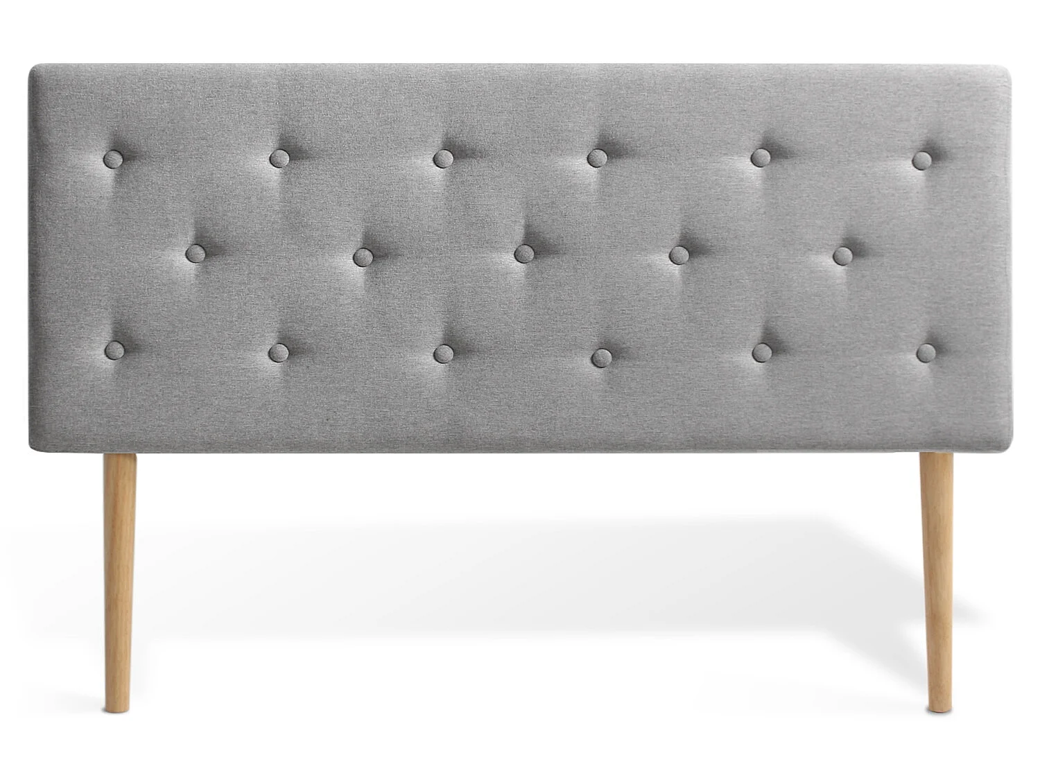 Tête de lit capitonnée Théa 160cm Tissu Gris