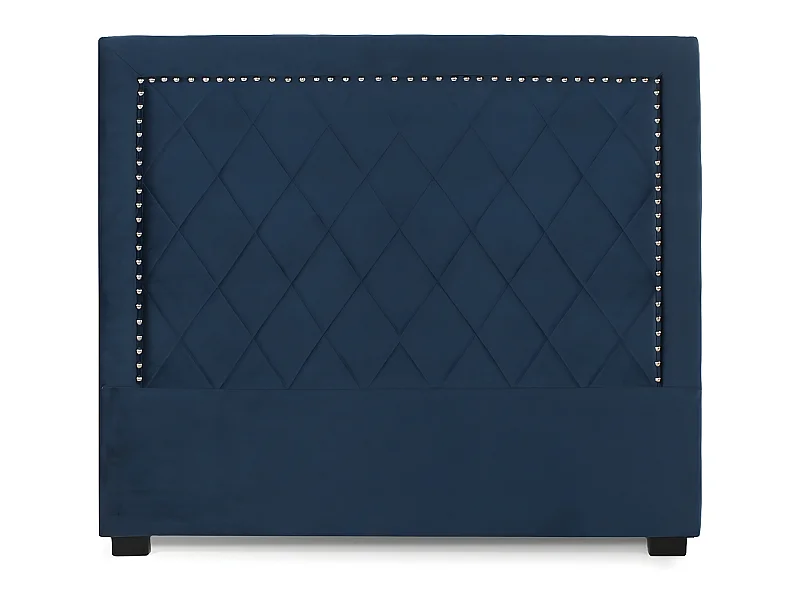 Tête de lit Nolwen Velours Bleu Foncé 140cm