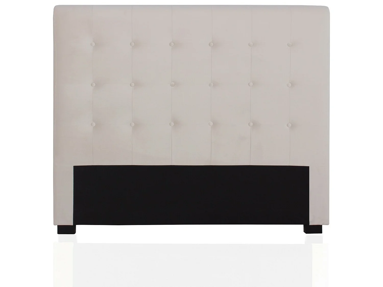 Tête de lit capitonnée Premium Velours 140cm Beige