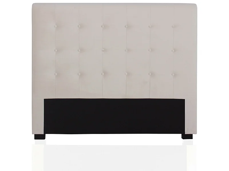 Tête de lit capitonnée Premium Velours 140cm Beige