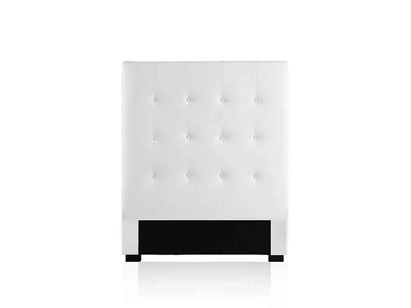 Tête de lit capitonnée Premium 90cm Blanc