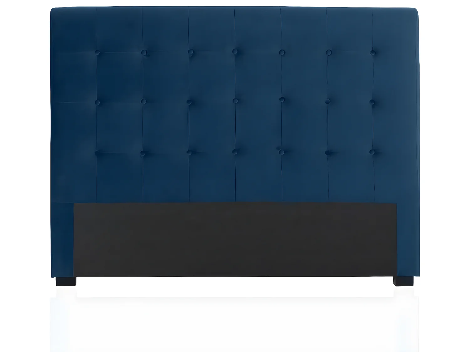 Tête de lit capitonnée Premium Velours 160cm Bleu