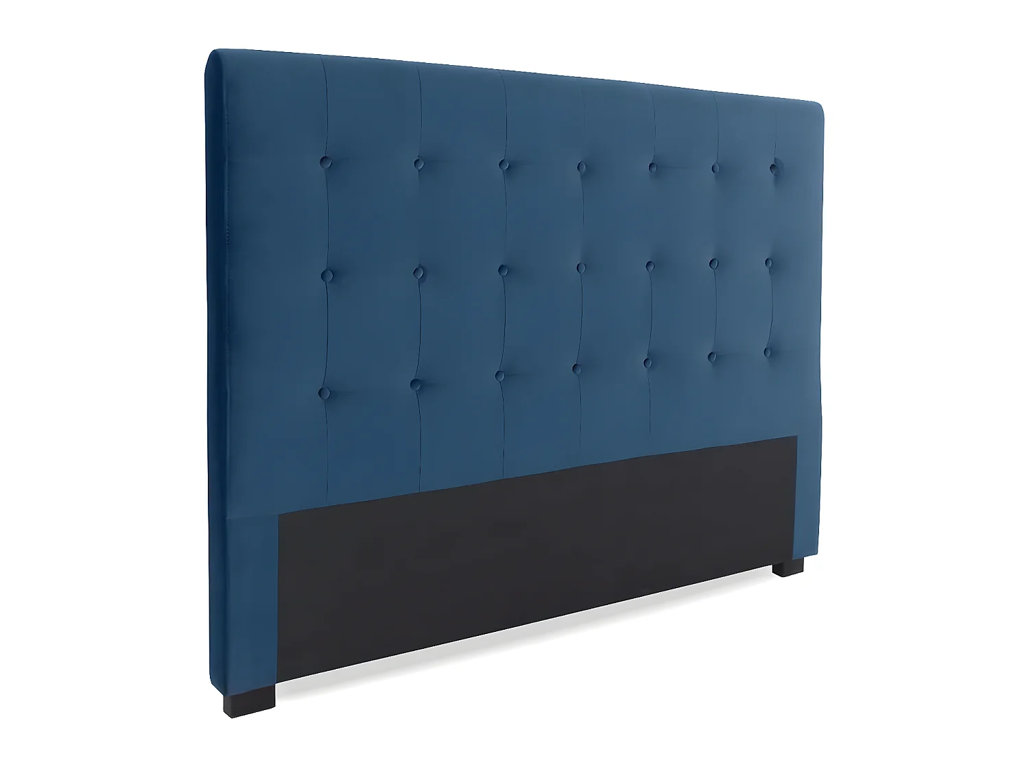 Tête de lit capitonnée Premium Velours 160cm Bleu