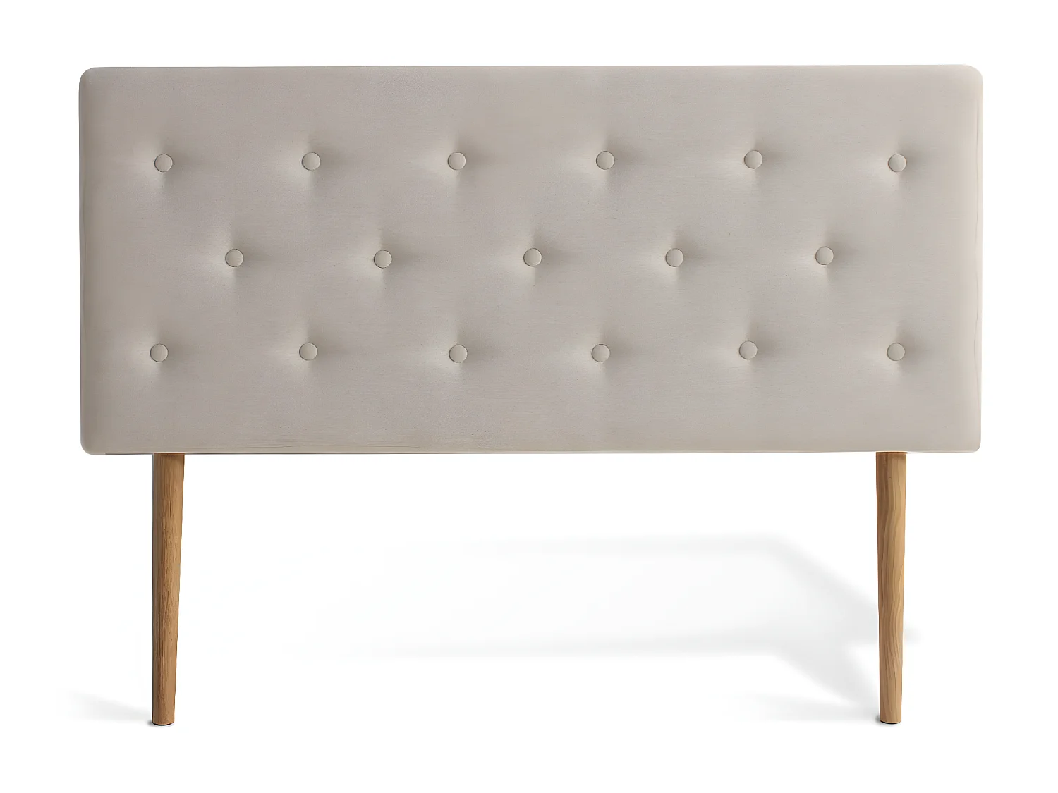 Tête de lit capitonnée Théa 140cm Tissu Beige