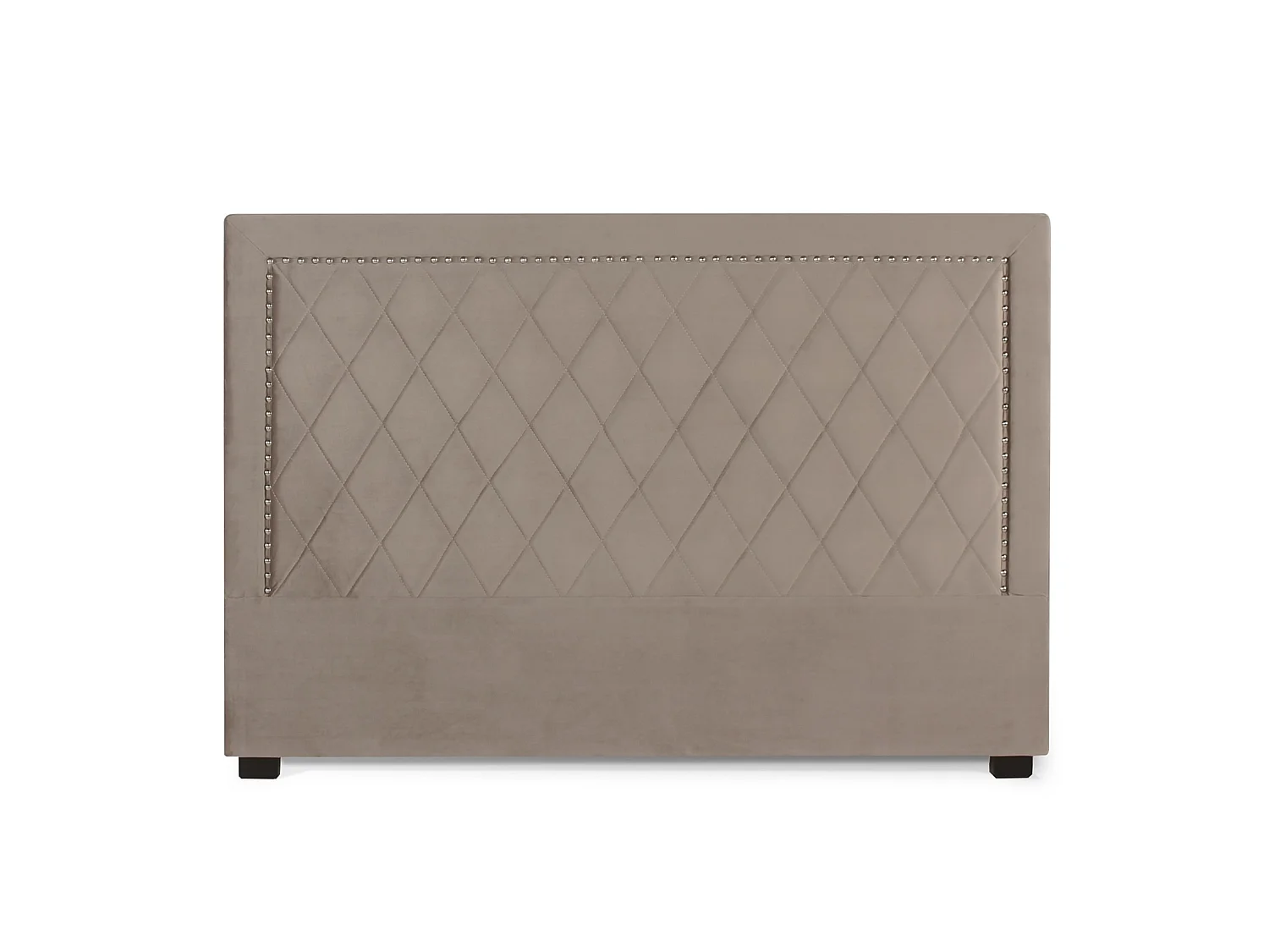 Tête de lit Nolwen velours taupe 180cm