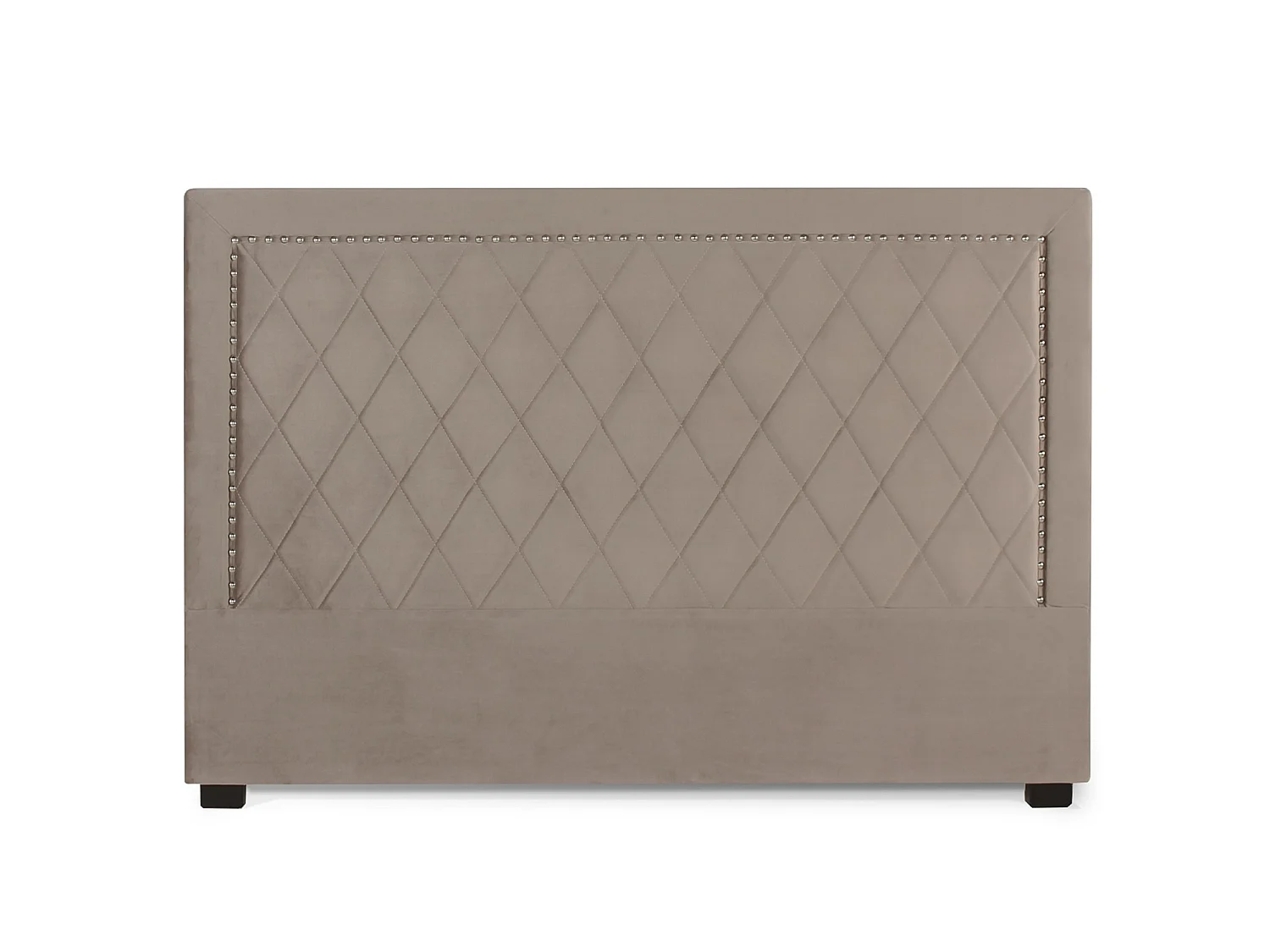 Tête de lit Nolwen velours taupe 180cm